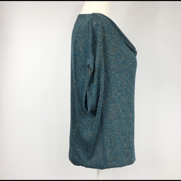 ELLA MOSS emerald sparkle sweater SZ S - Picture 2 of 4